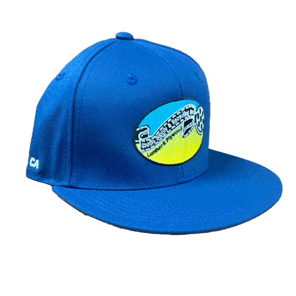 SSR® royal blue fitted cap side view