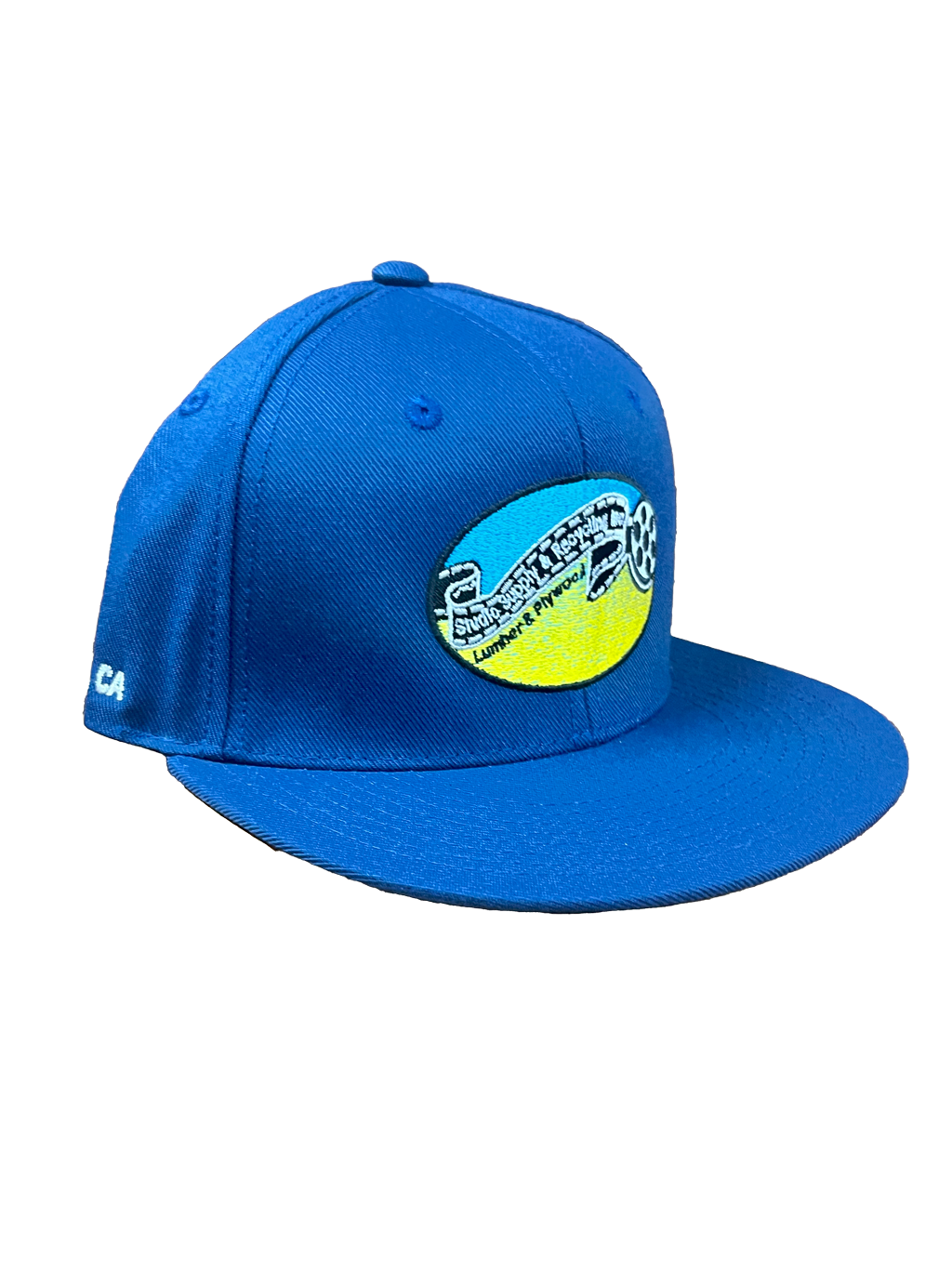 SSR® royal blue fitted cap side view